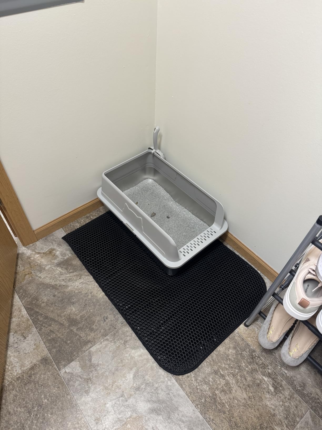 Self Cleaning Open Top Automatic Multiple Cat Litter Box, White customer photo 2