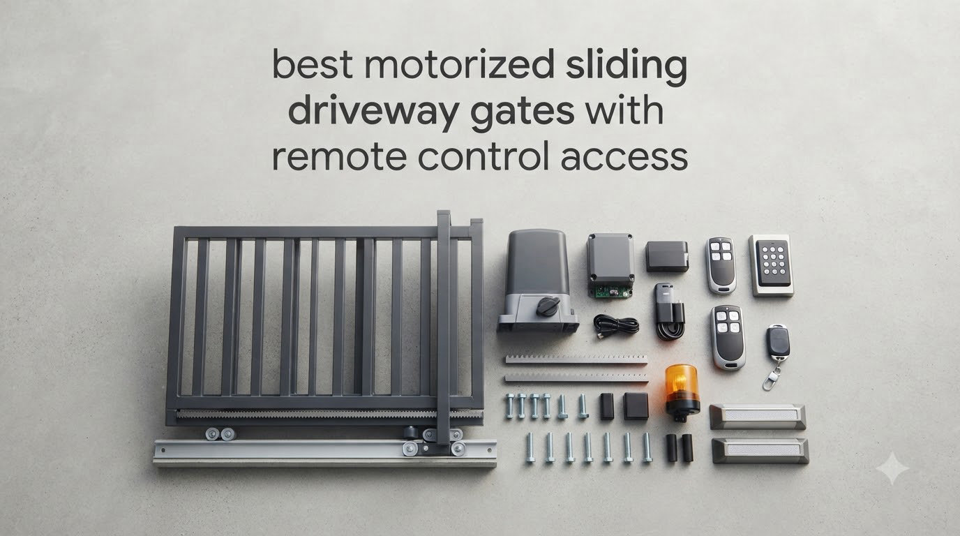 best motorized sliding driveway gates with remote control access