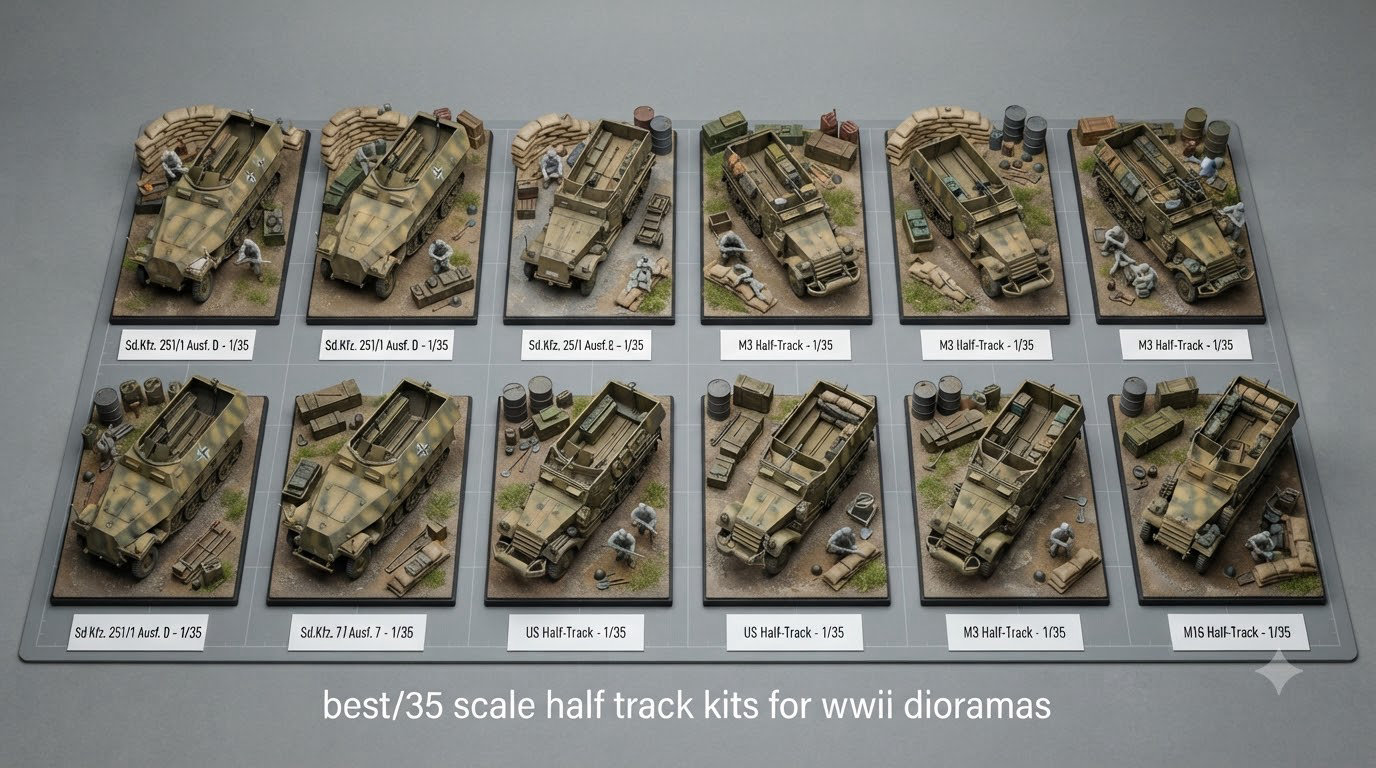 best 1/35 scale half track kits for wwii dioramas