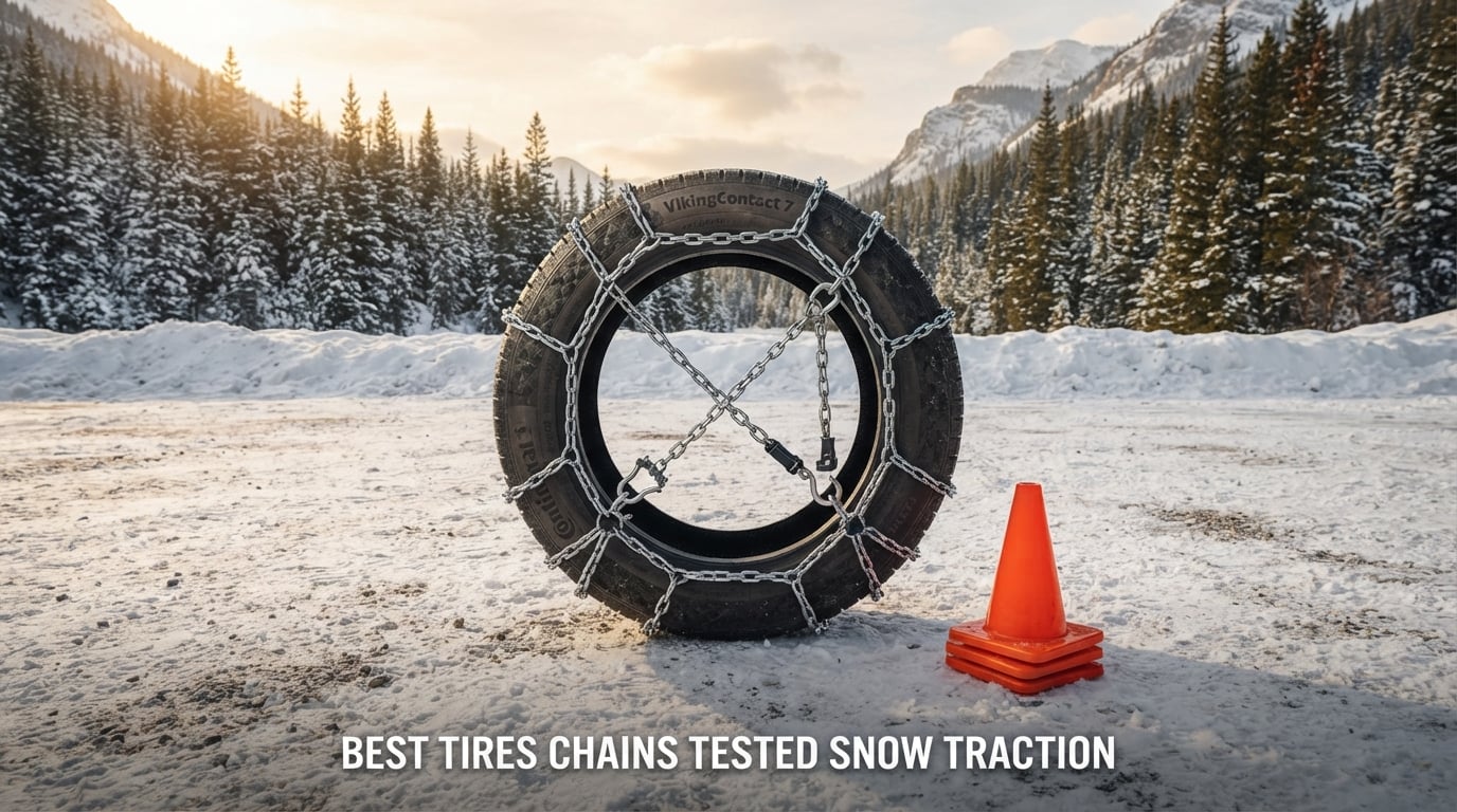 best tires chains tested snow traction