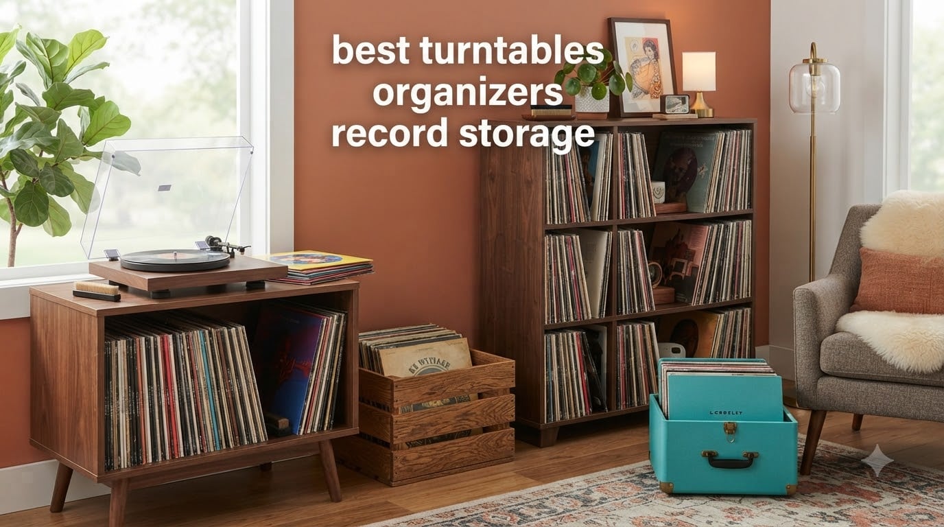best turntables organizers record storage