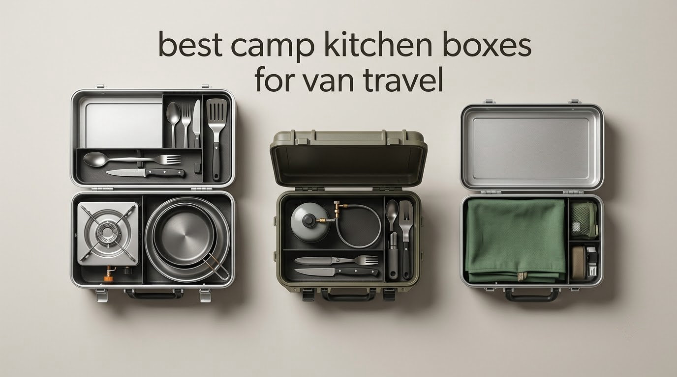 best camp kitchen boxes for van travel