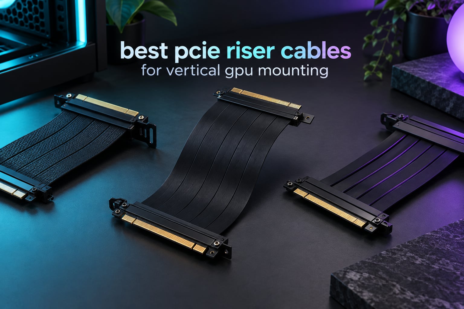 best pcie riser cables for vertical gpu mounting
