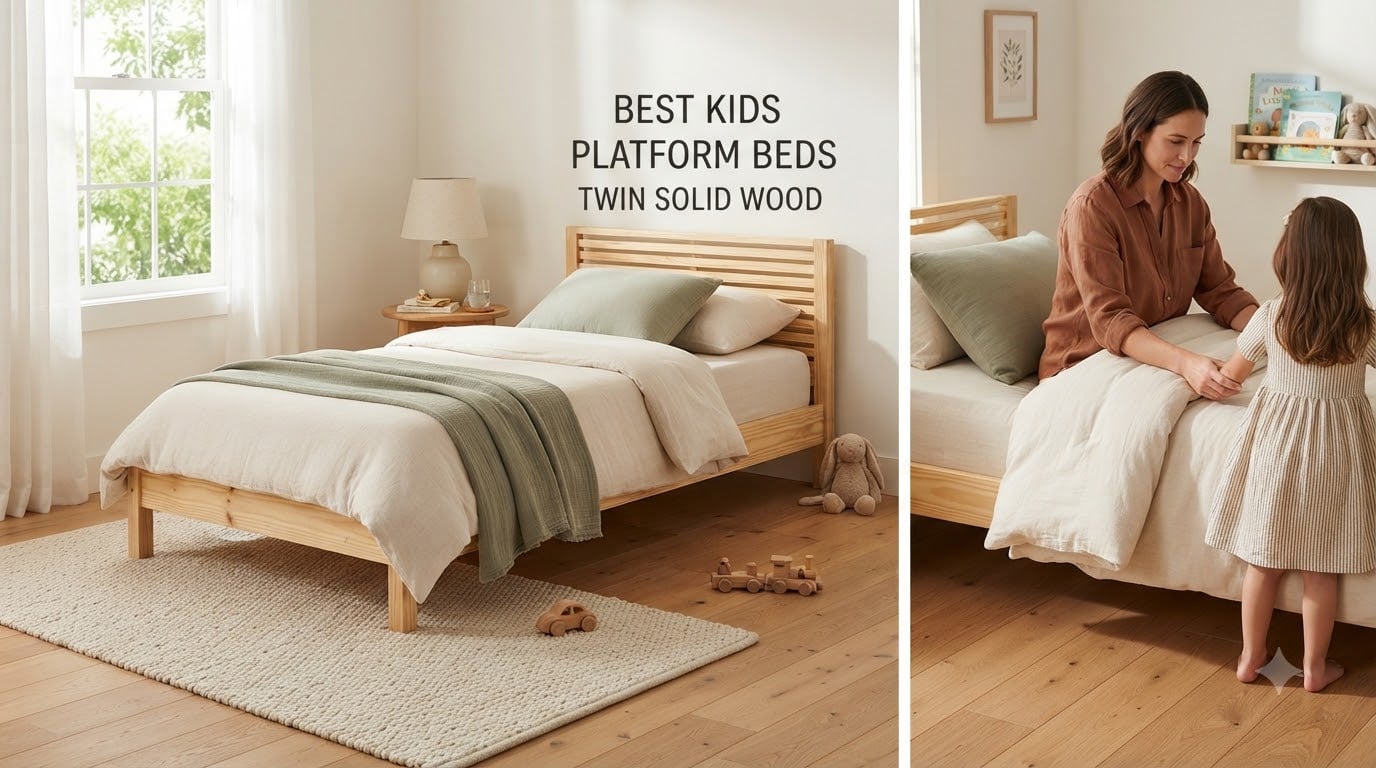 best kids platform beds twin solid wood