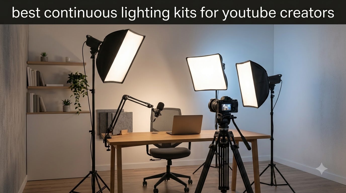best continuous lighting kits for youtube creators