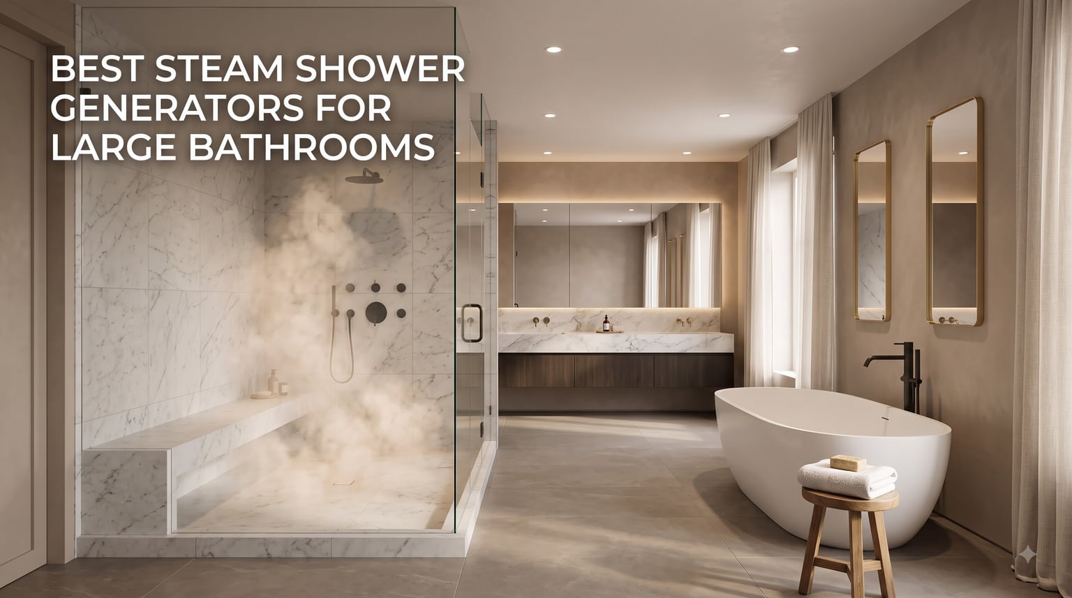 best steam shower generators for large bathrooms