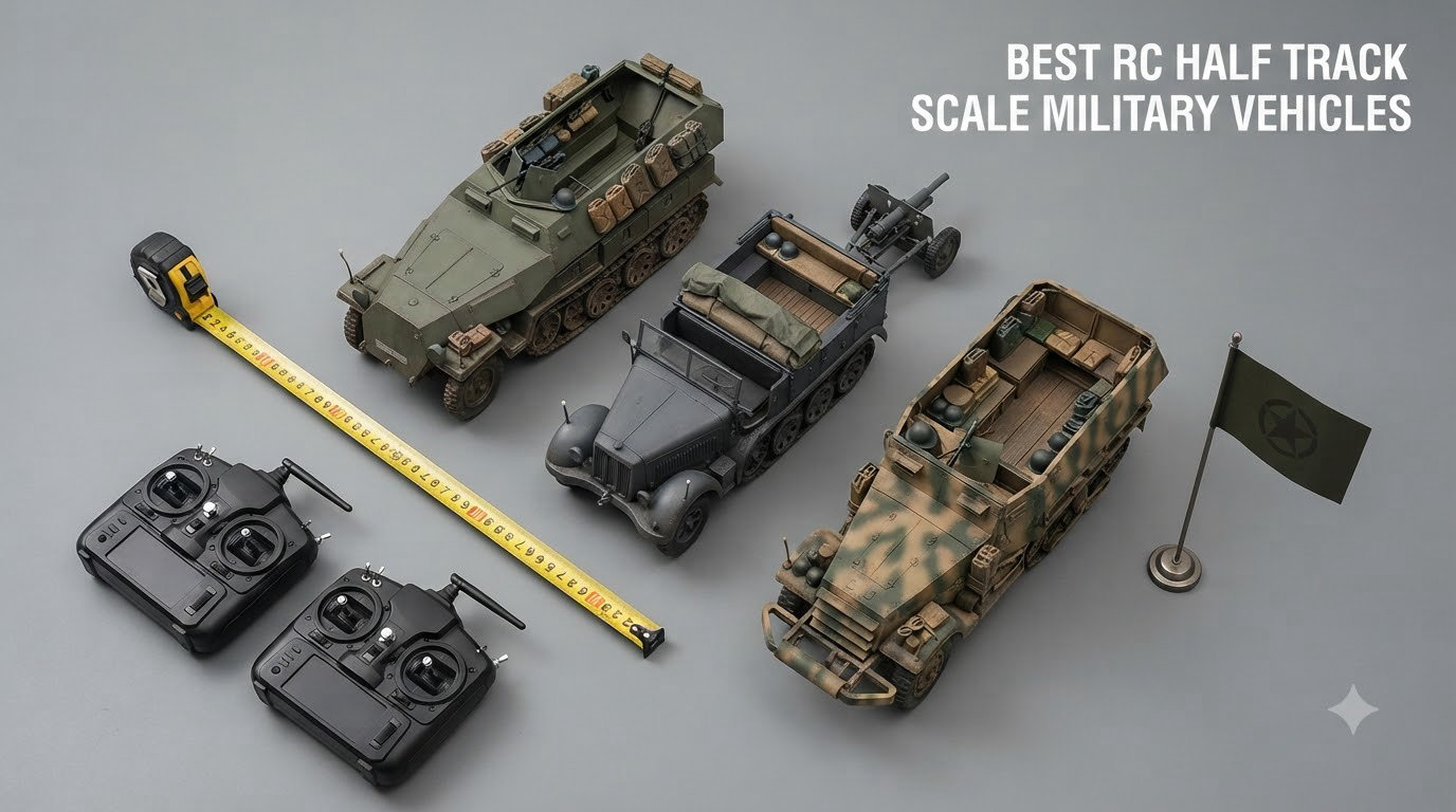 best rc half track scale military vehicles