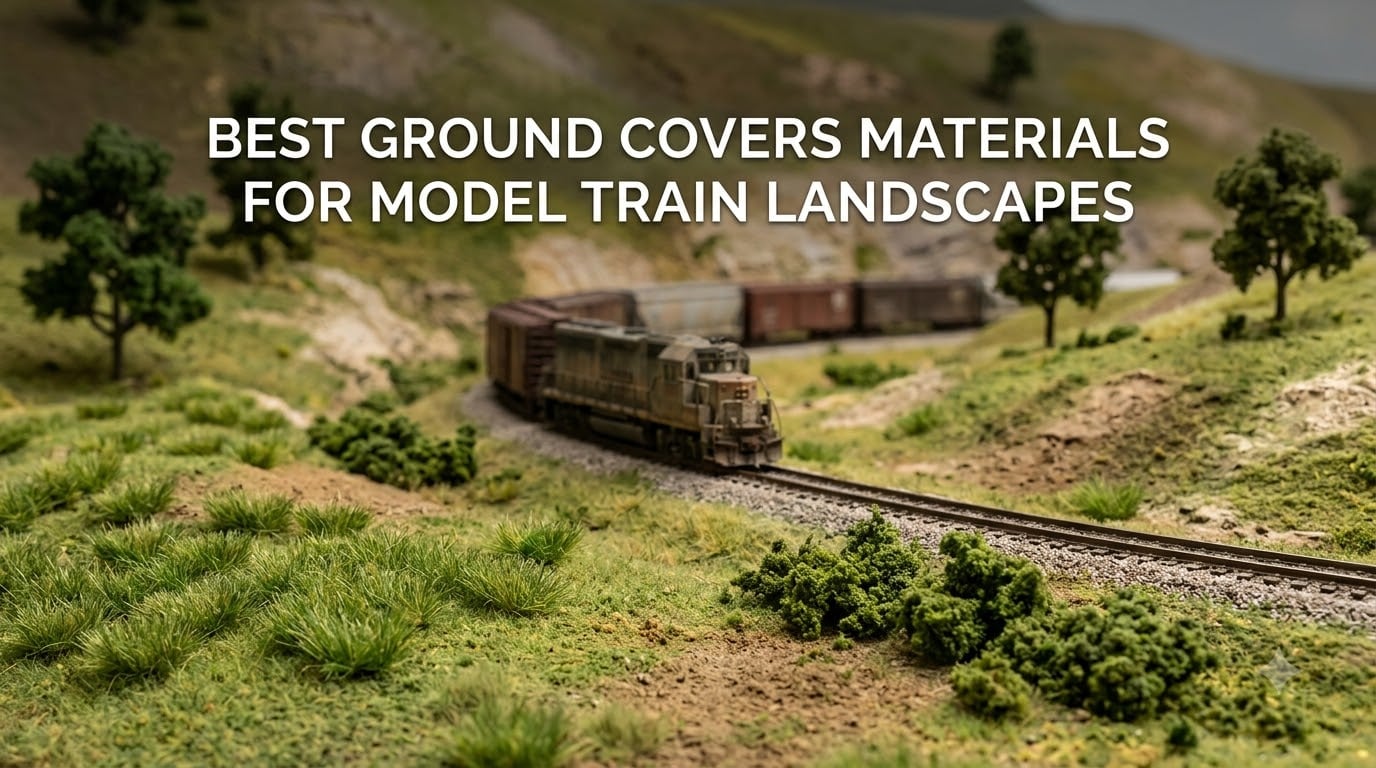 best ground covers materials for model train landscapes