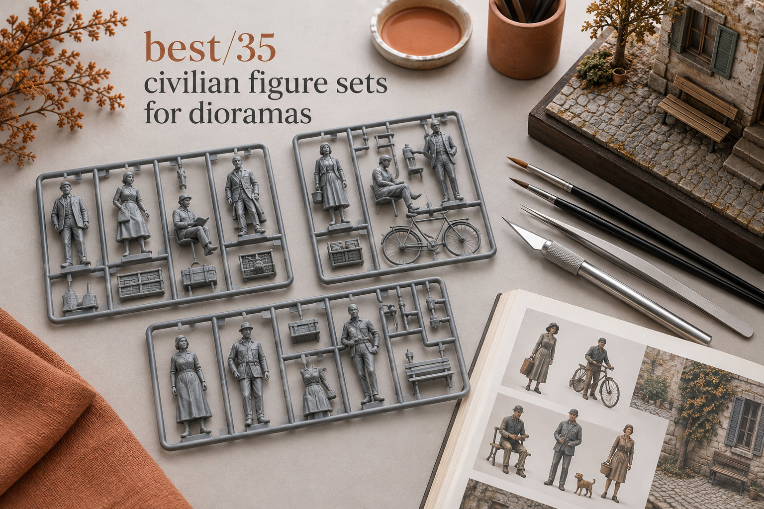 best 1/35 civilian figure sets for dioramas
