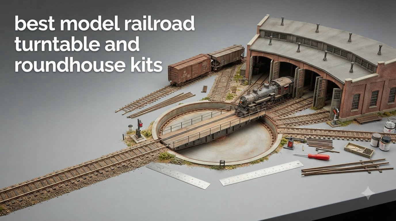best model railroad turntable and roundhouse kits