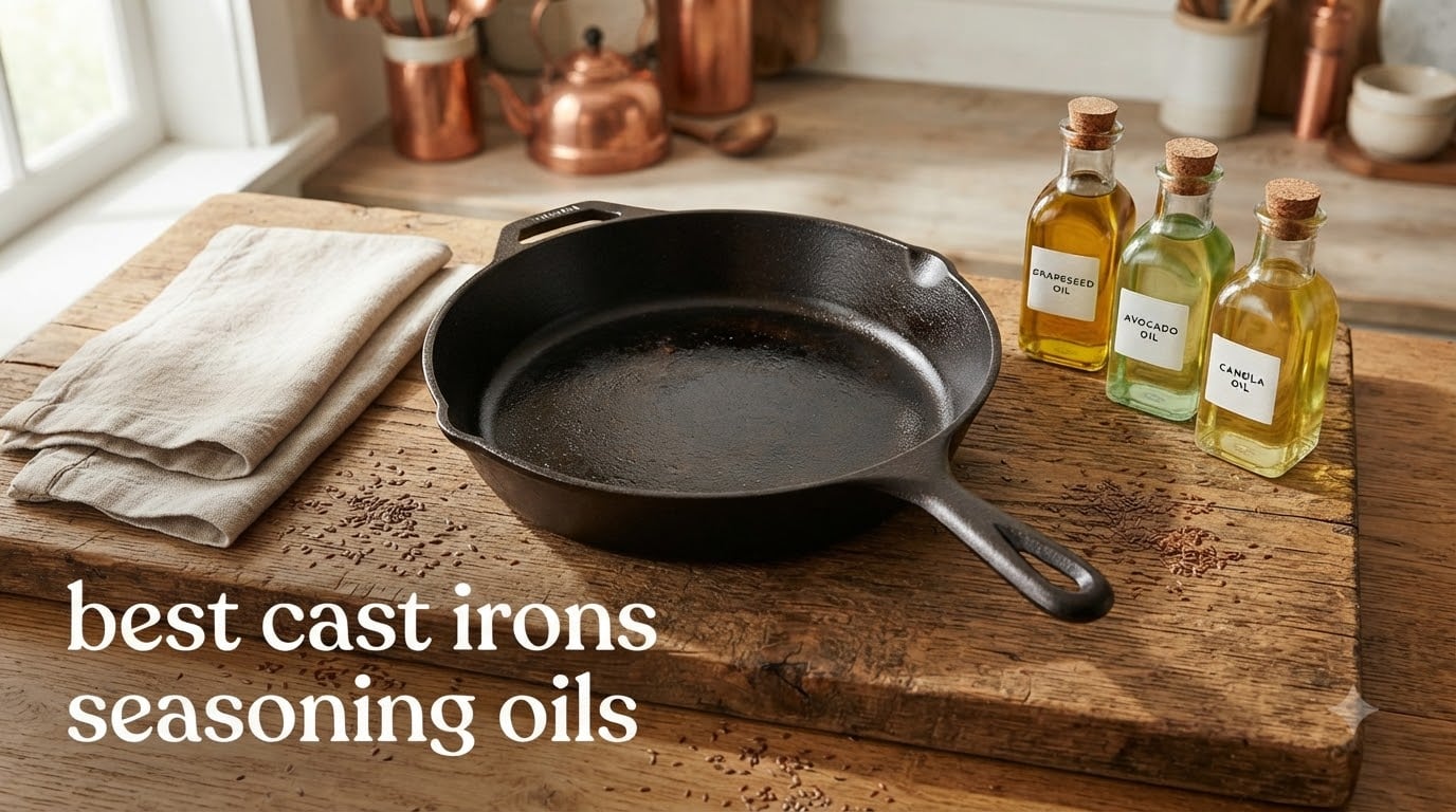 best cast irons seasoning oils