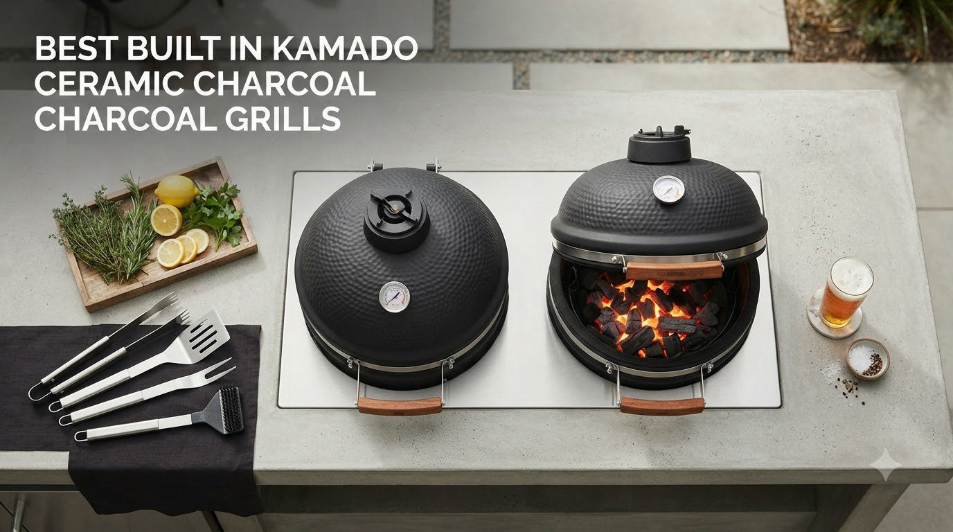 best built in kamado ceramic charcoal grills