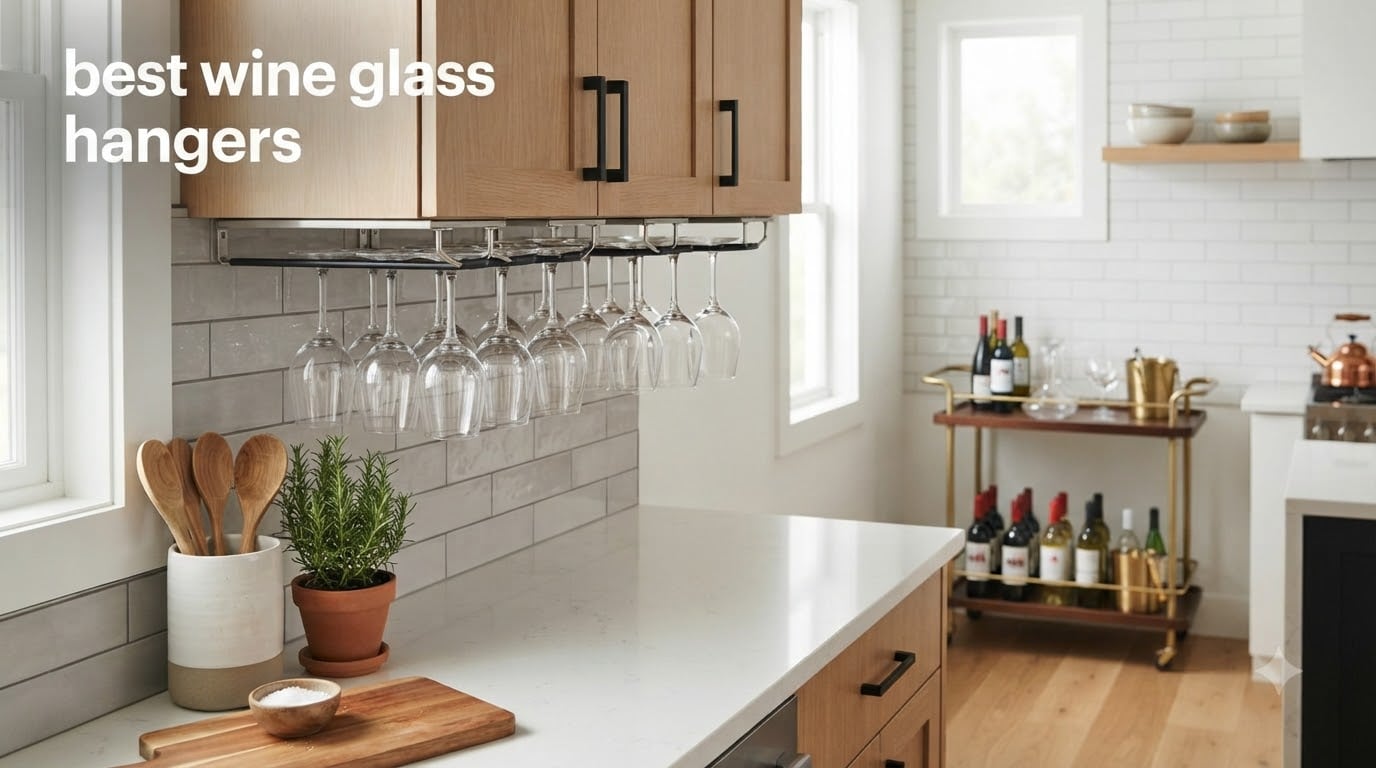 best wine glass hangers