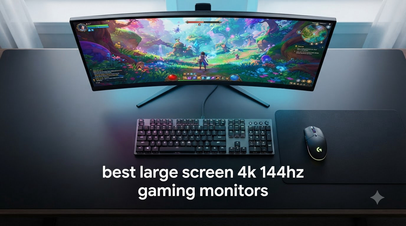 best large screen 4k 144hz gaming monitors