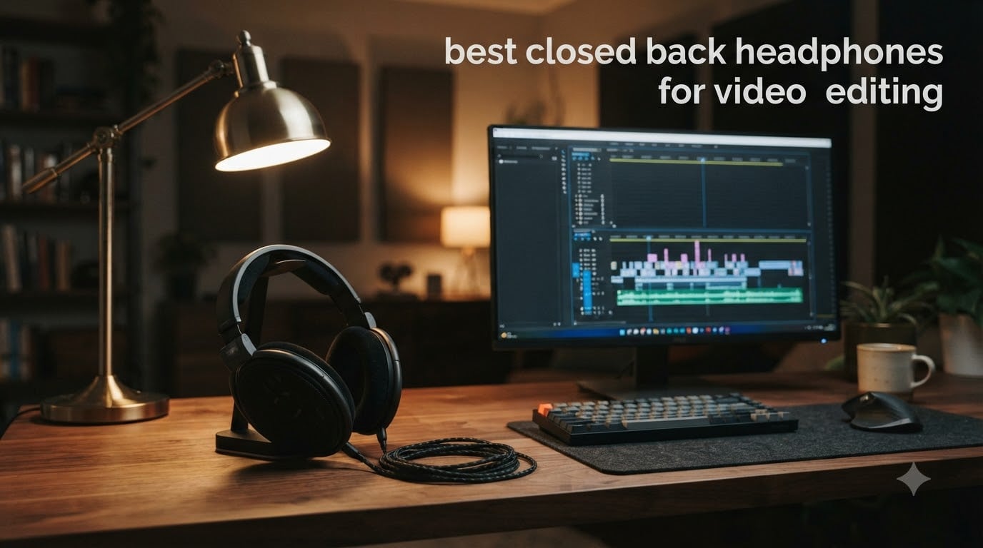 best closed back headphones for video editing