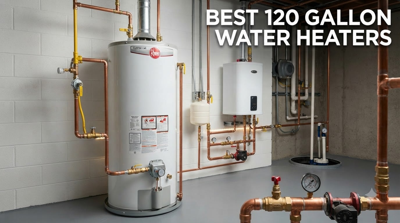 best 120 gallon water heaters