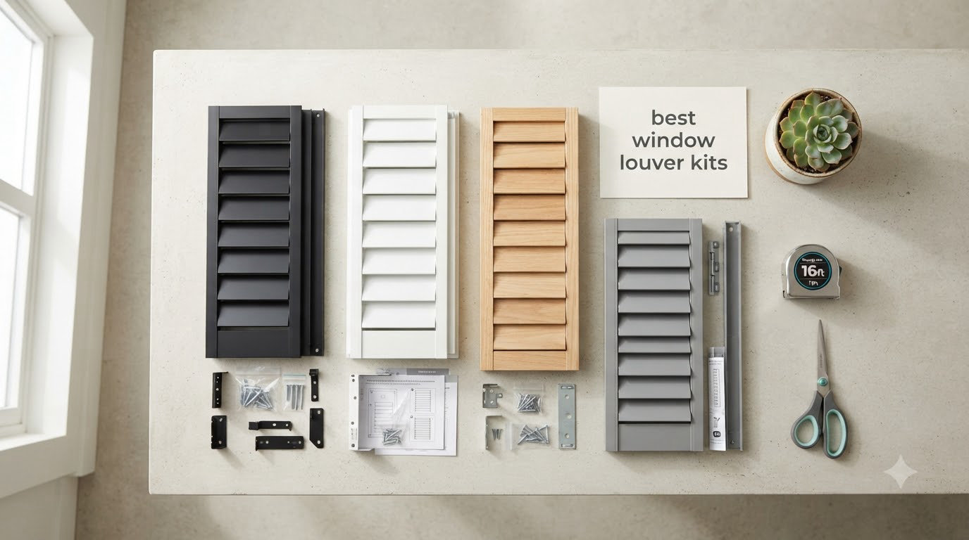 best window louver kits