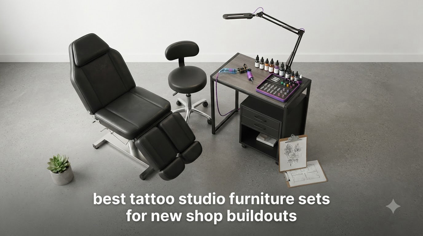 best tattoo studio furniture sets for new shop buildouts