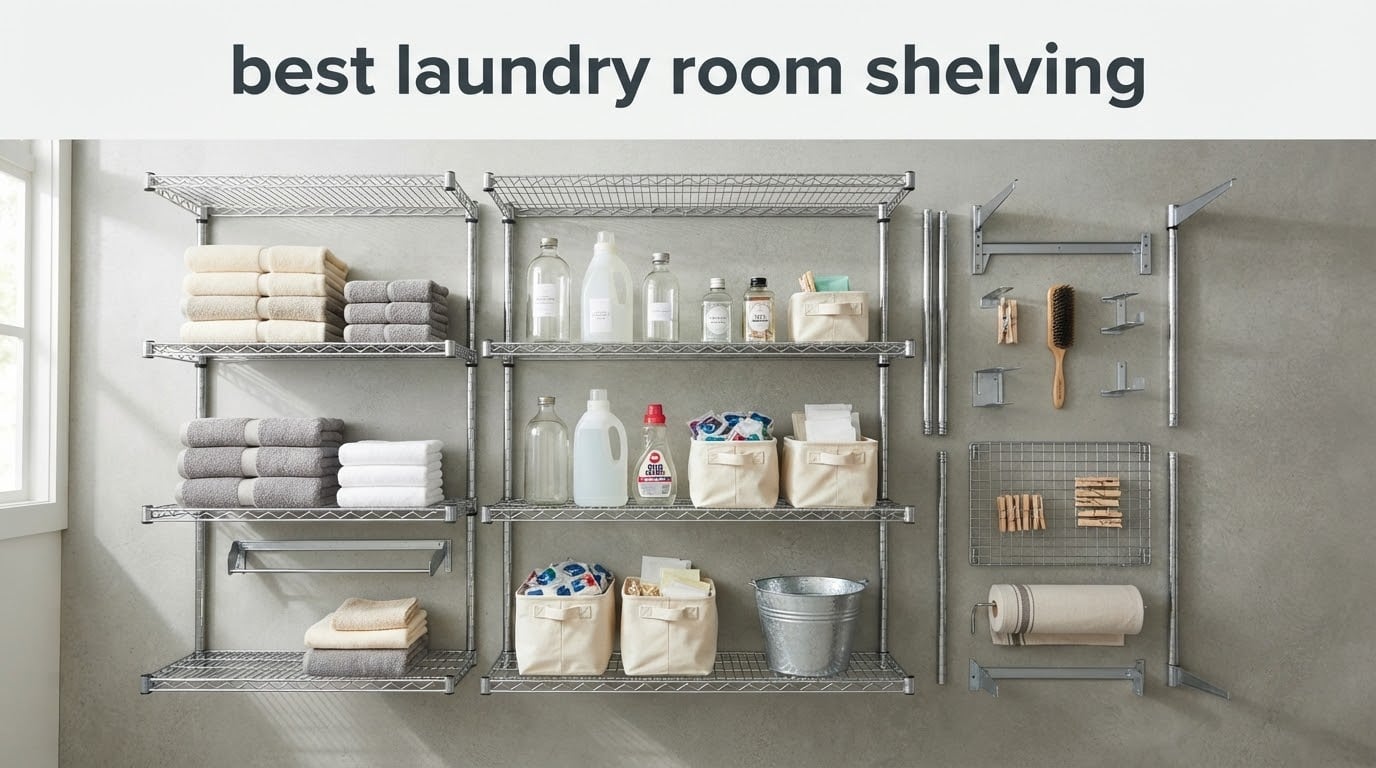 best laundry room shelving