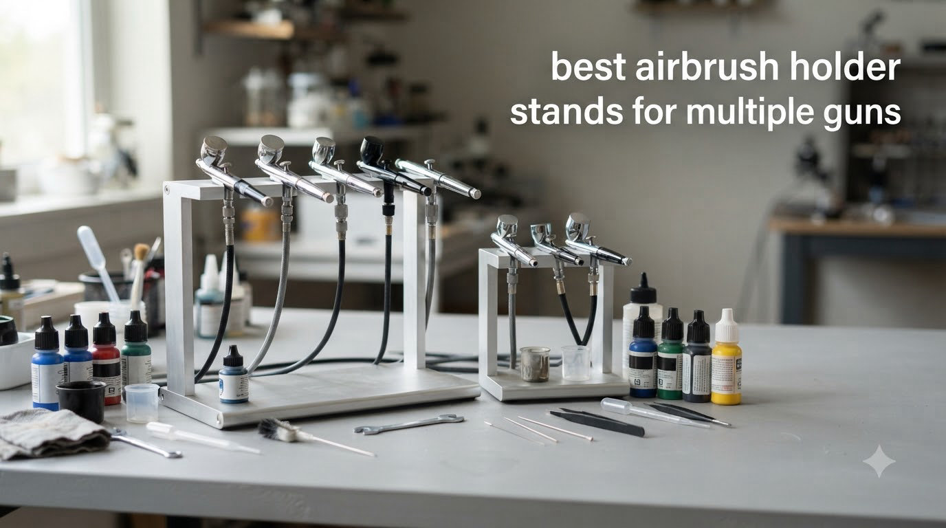 best airbrush holder stands for multiple guns