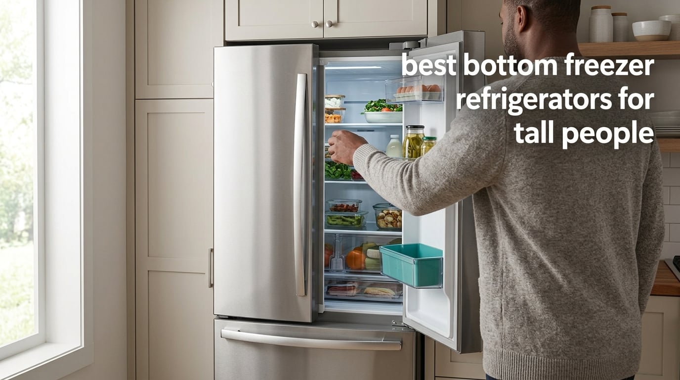 best bottom freezer refrigerators for tall people