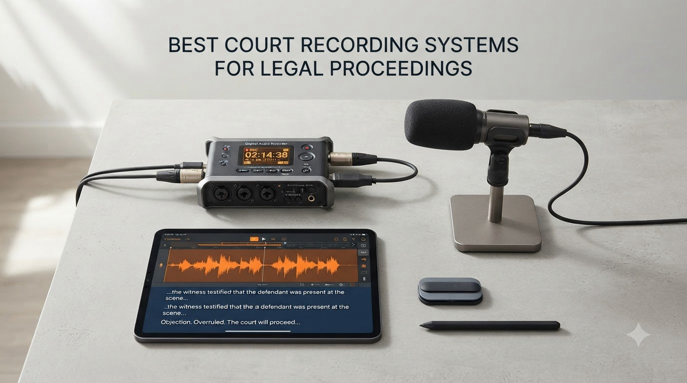 best court recording systems for legal proceedings