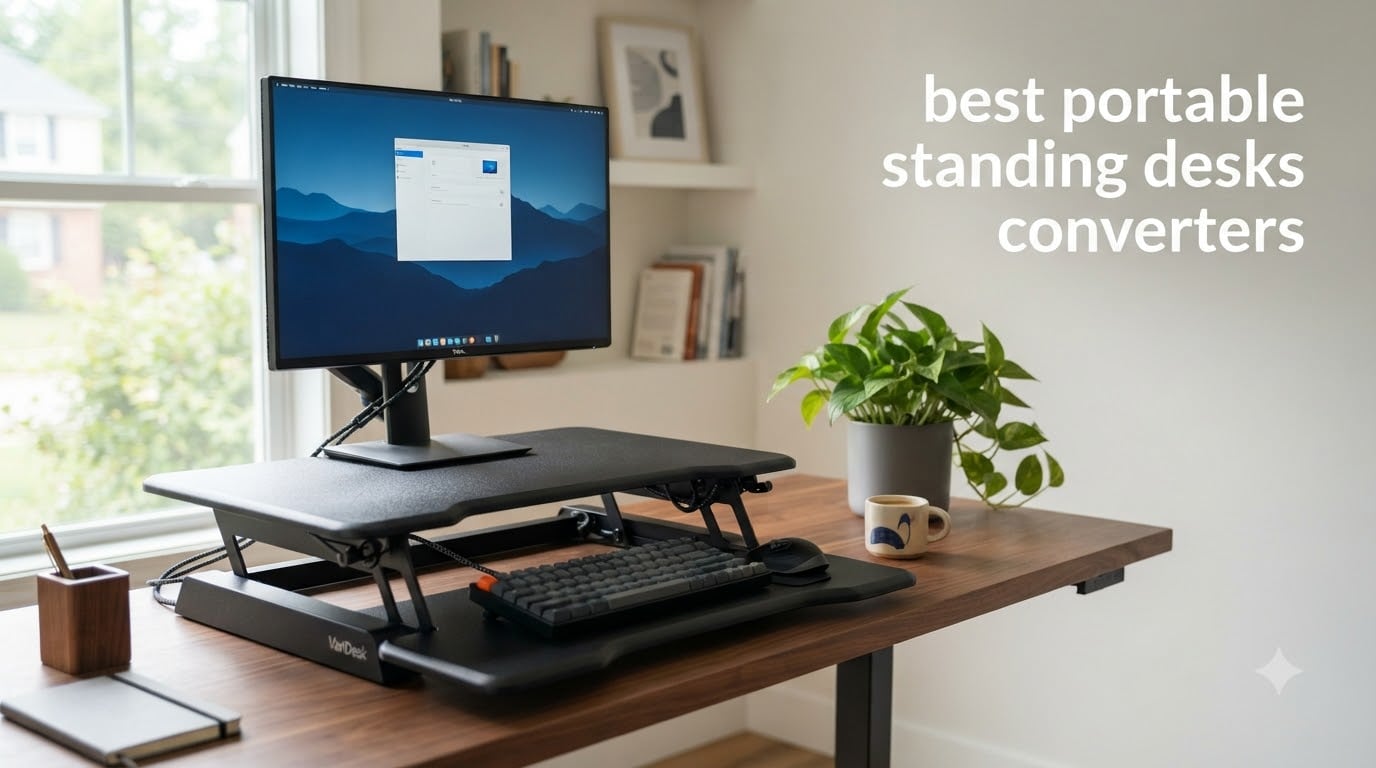 best portable standing desks converters