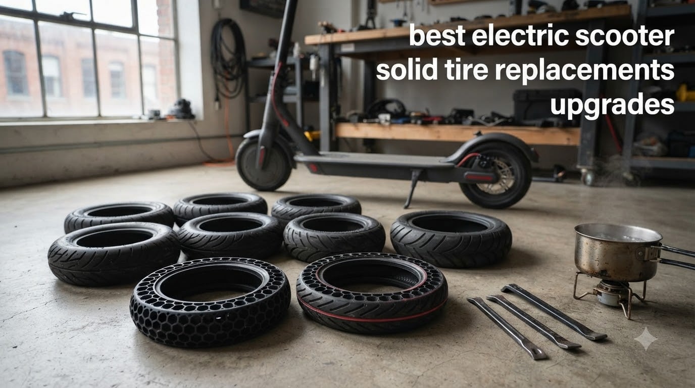 best electric scooter solid tire replacements upgrades