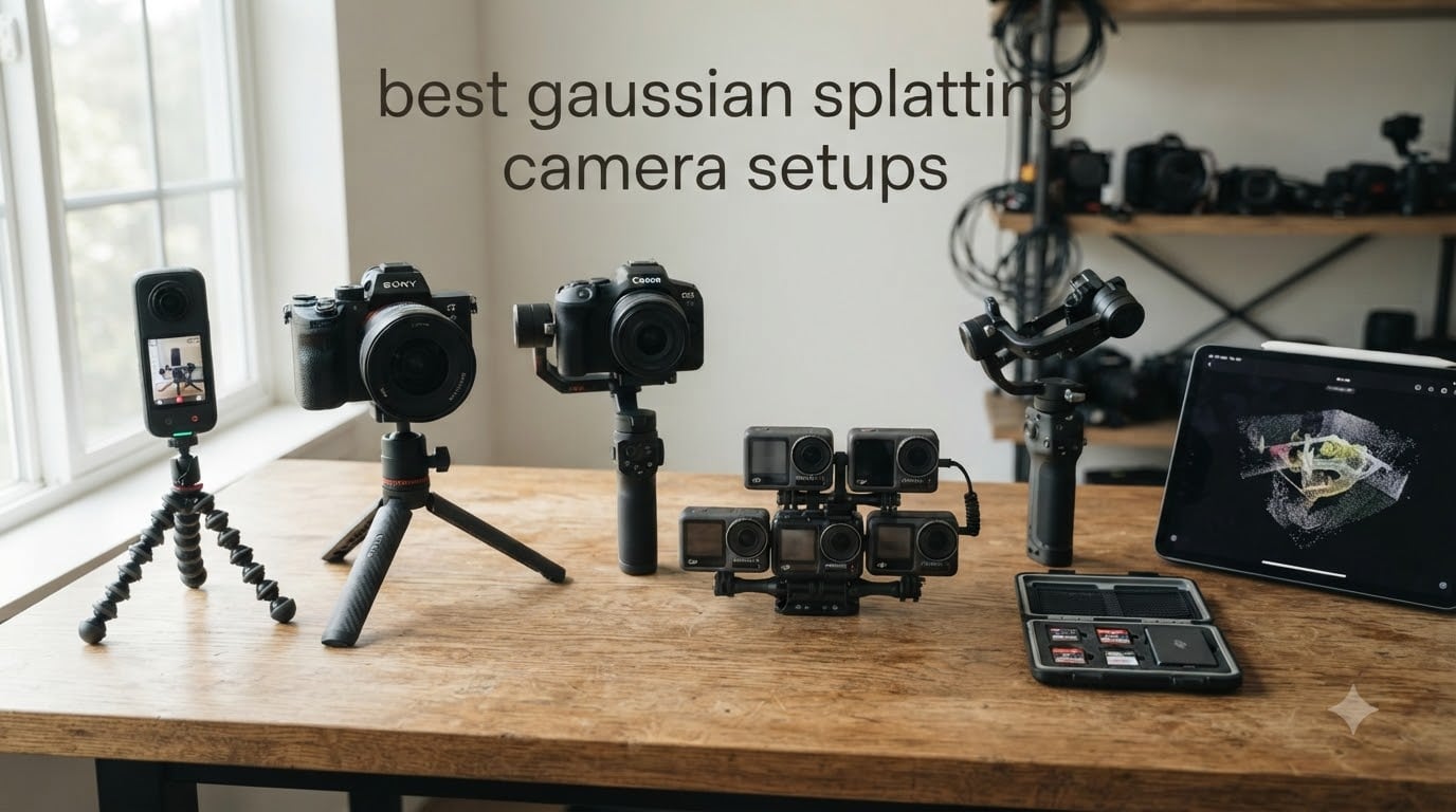 best gaussian splatting cameras setups