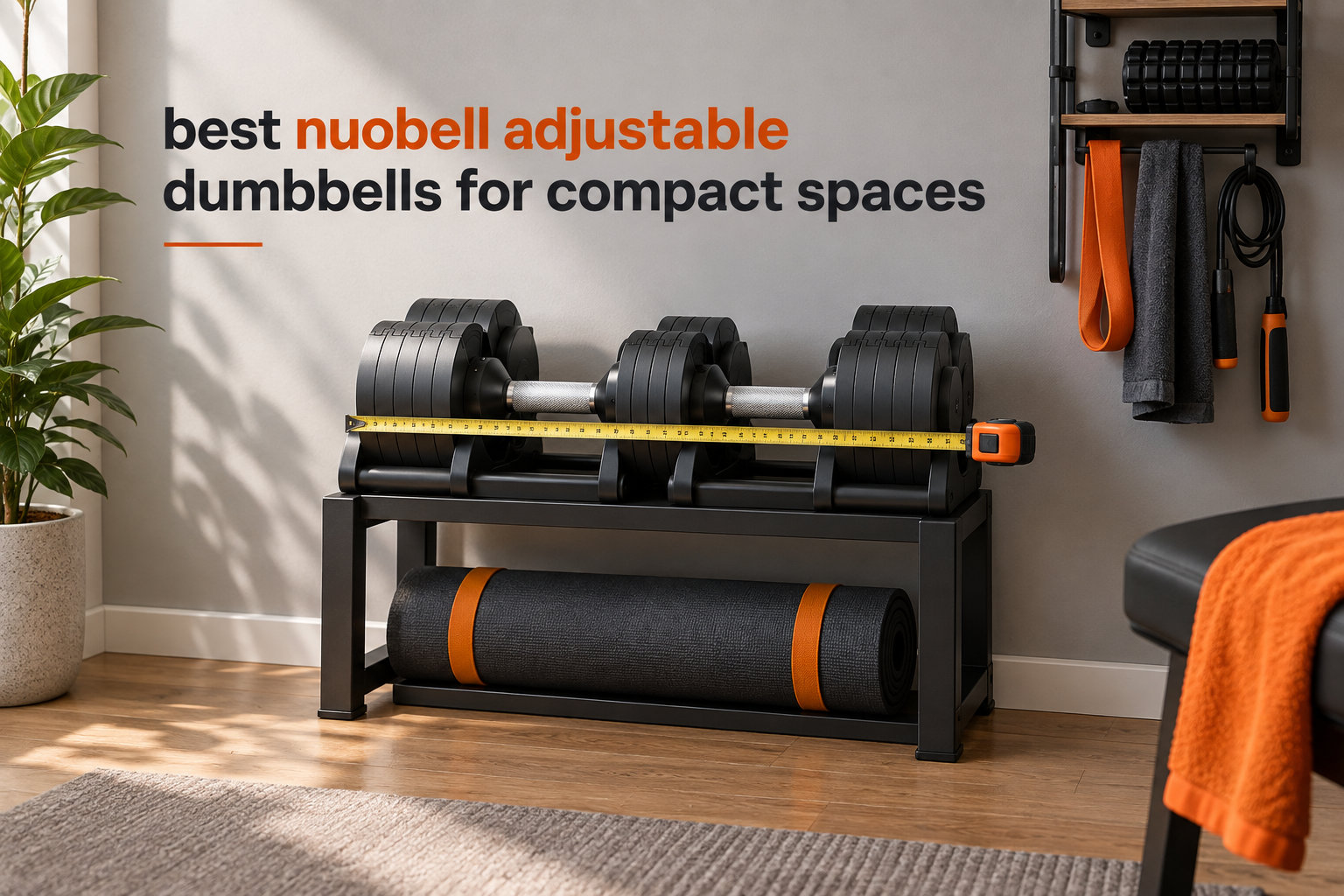 best nuobell adjustable dumbbells for compact spaces