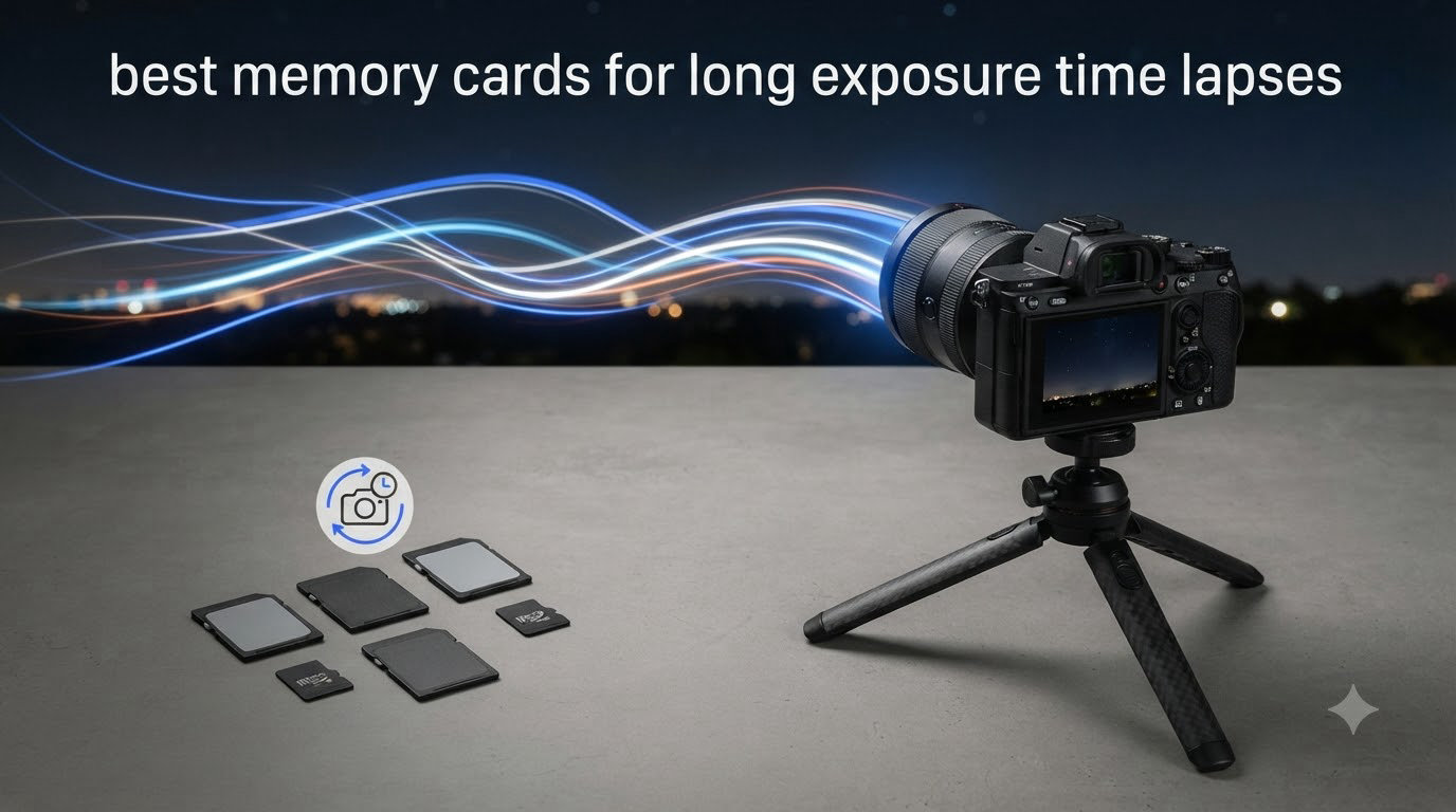 best memory cards for long exposure time lapses
