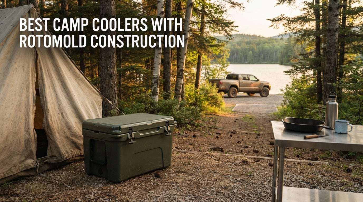 best camp coolers with rotomold construction