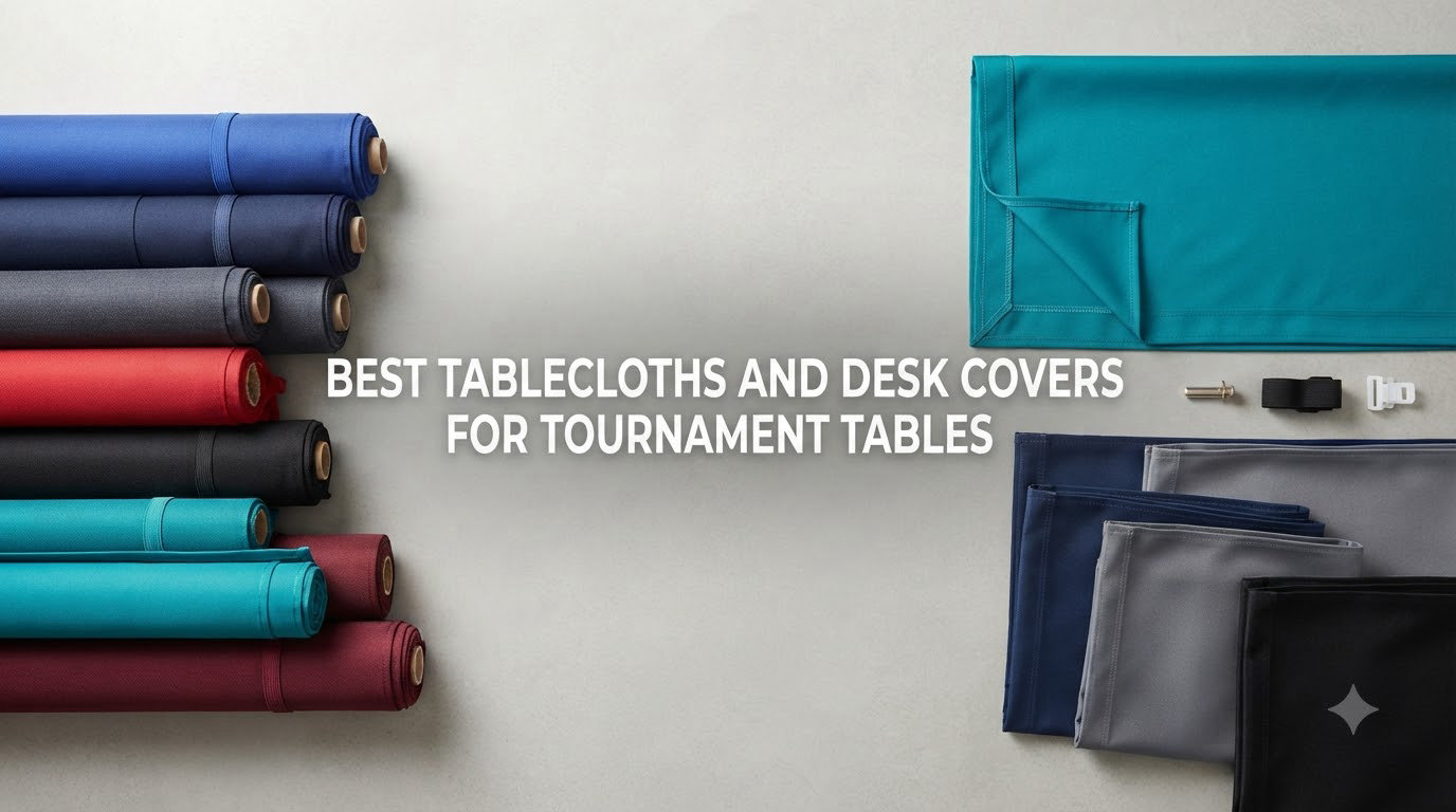 best tablecloths and desk covers for tournament tables
