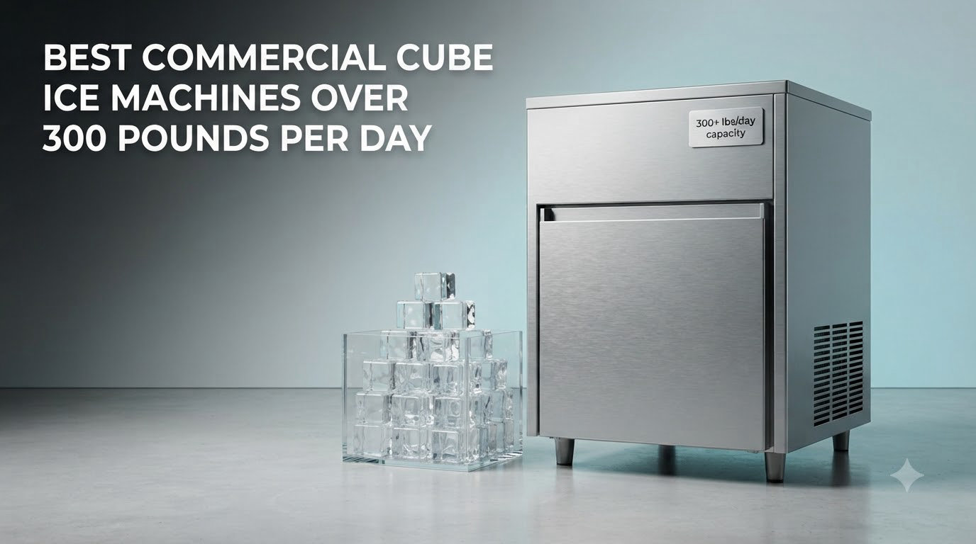best commercial cube ice machines over 300 pounds per day