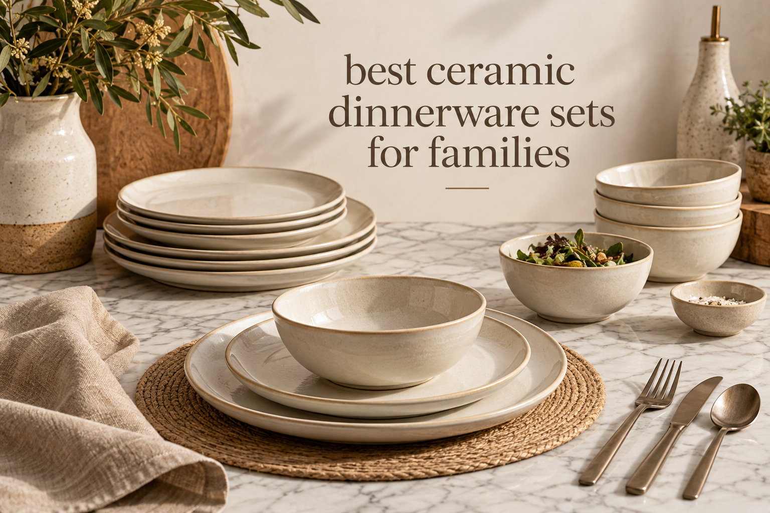 best ceramic dinnerware sets for families