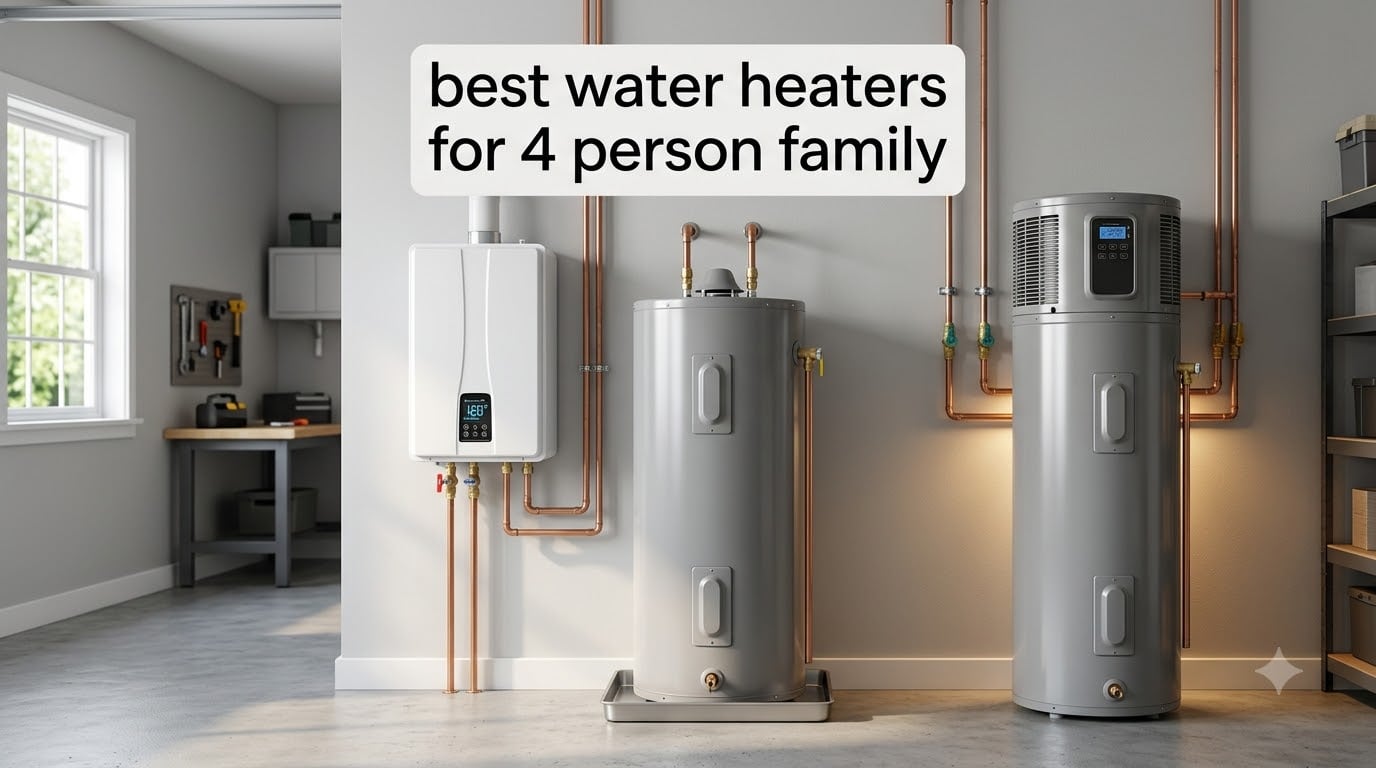 best water heaters for 4 person family