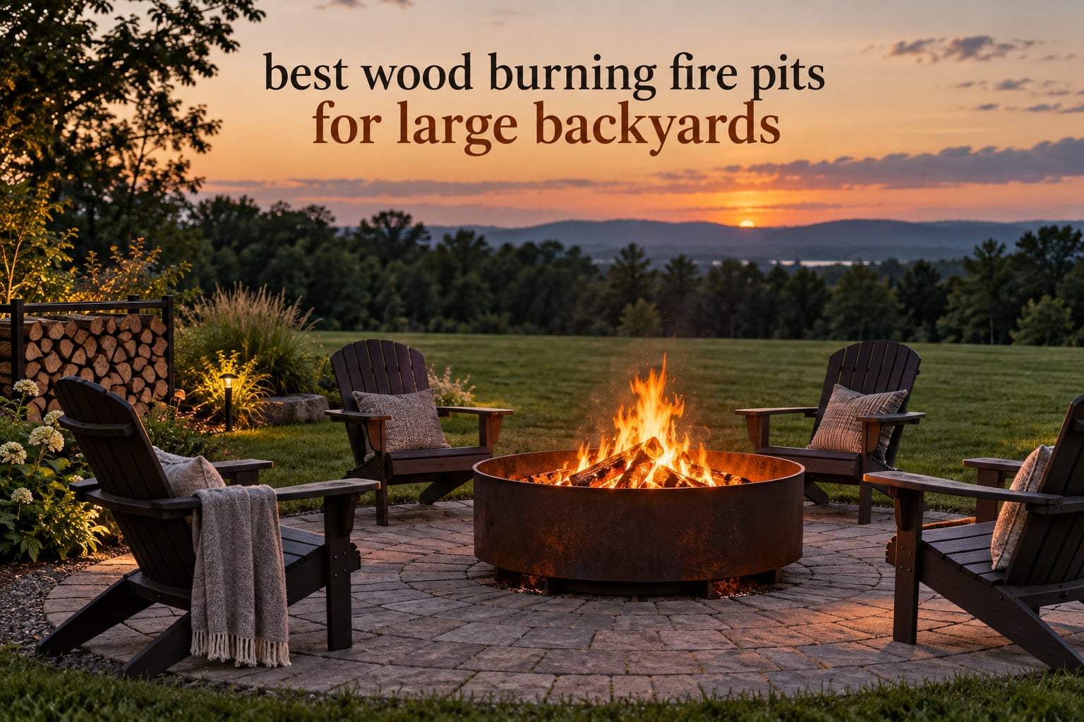 best wood burning fire pits for large backyards