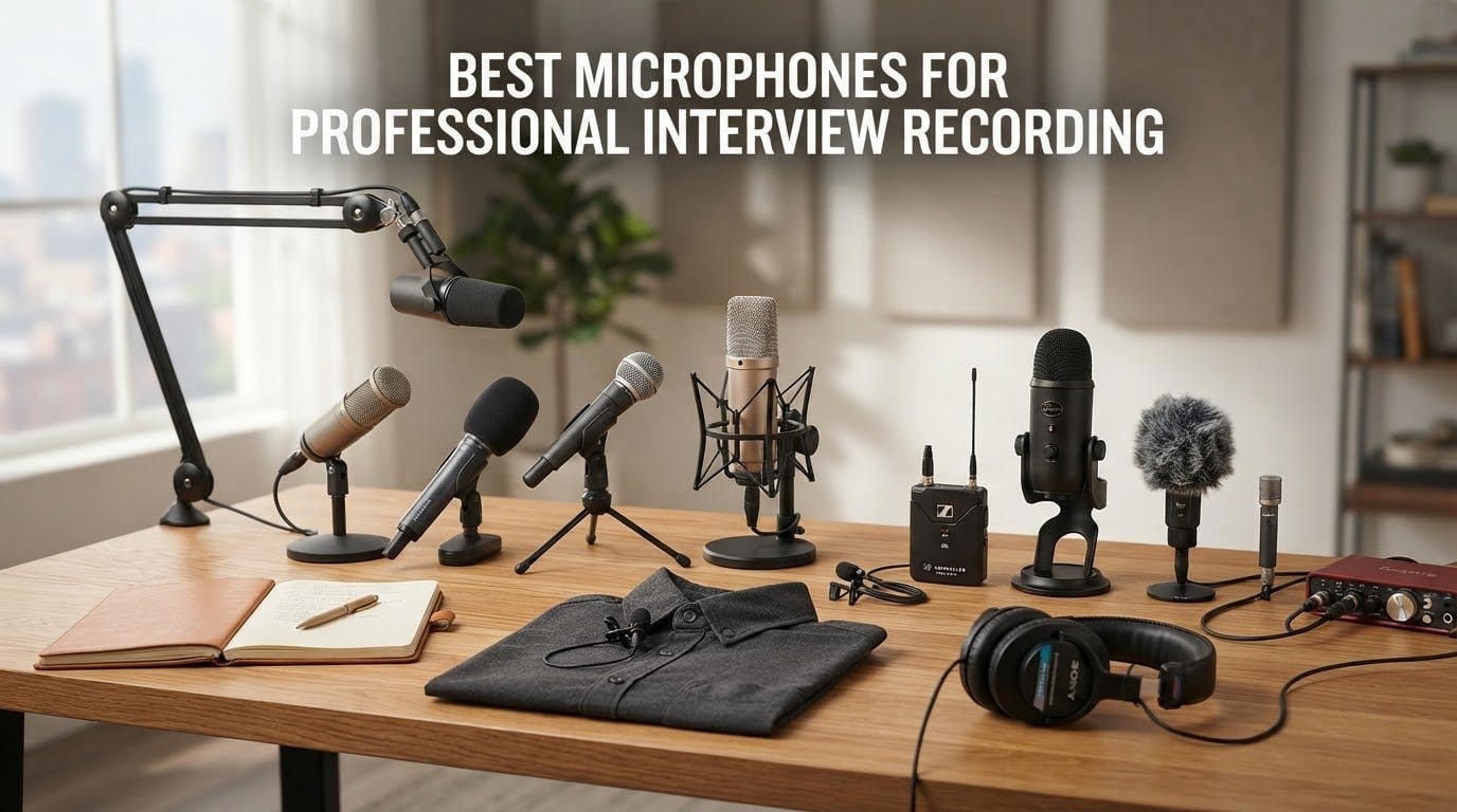 best microphones for professional interview recording