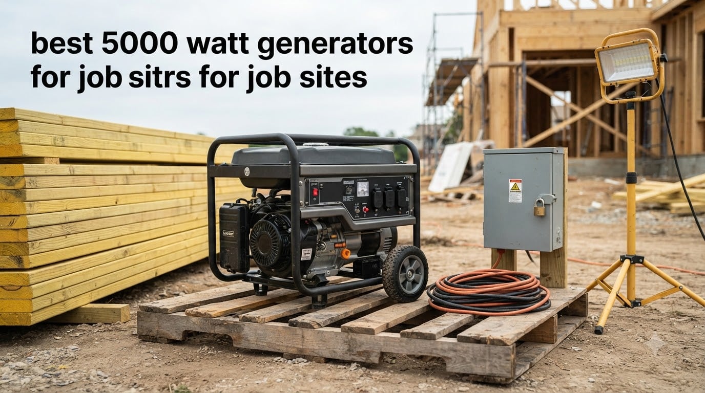 best 5000 watt generators for job sites