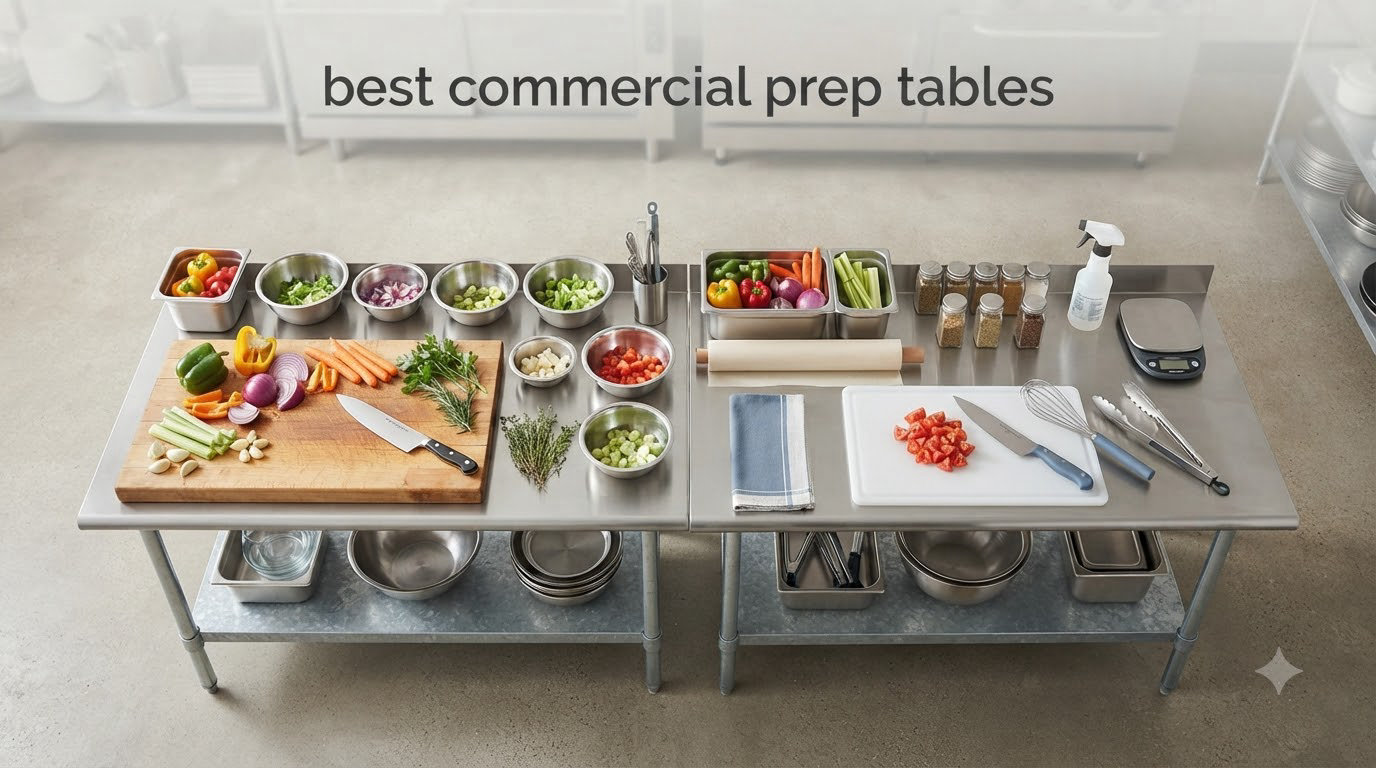 best commercial prep tables