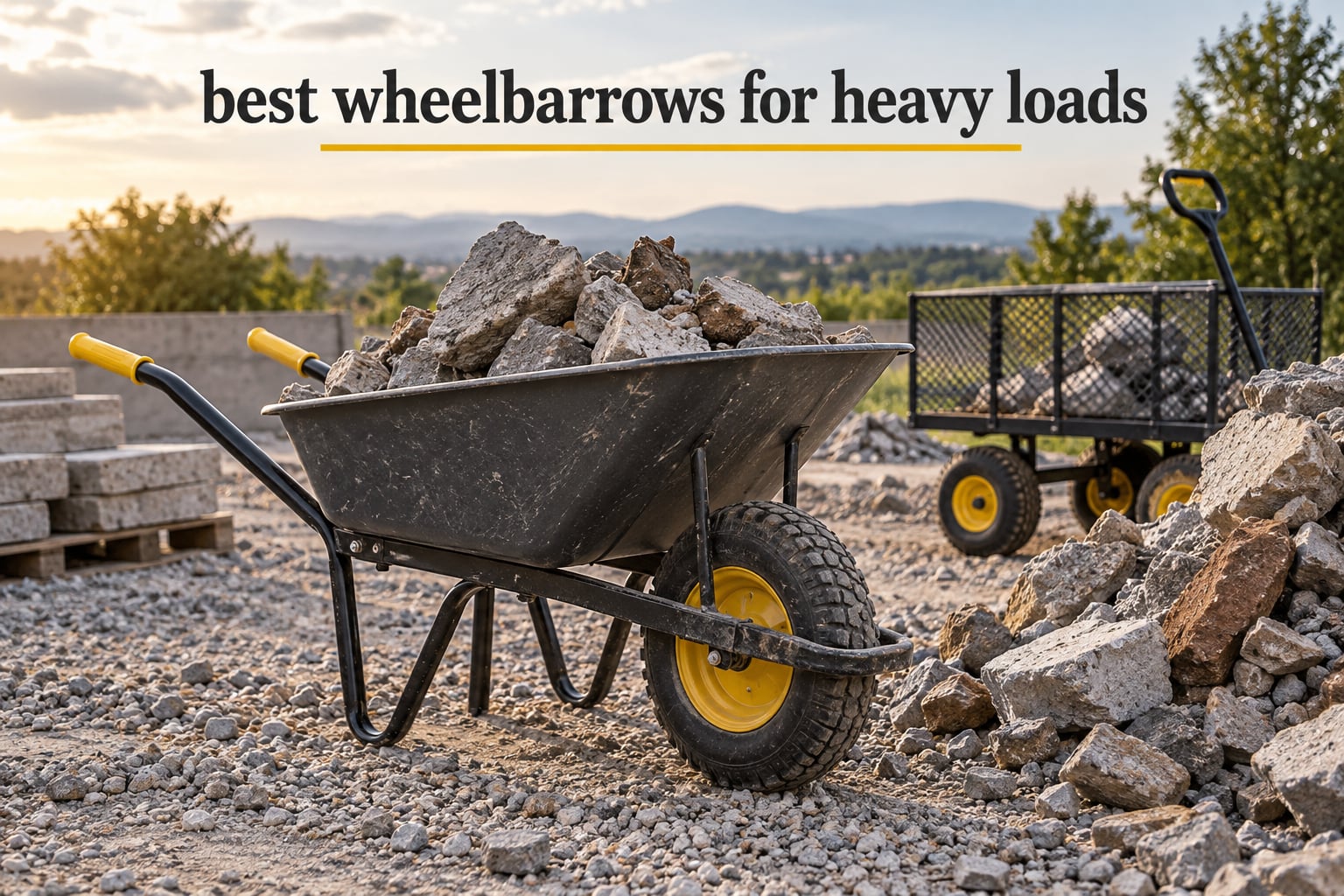 best wheelbarrows for heavy loads