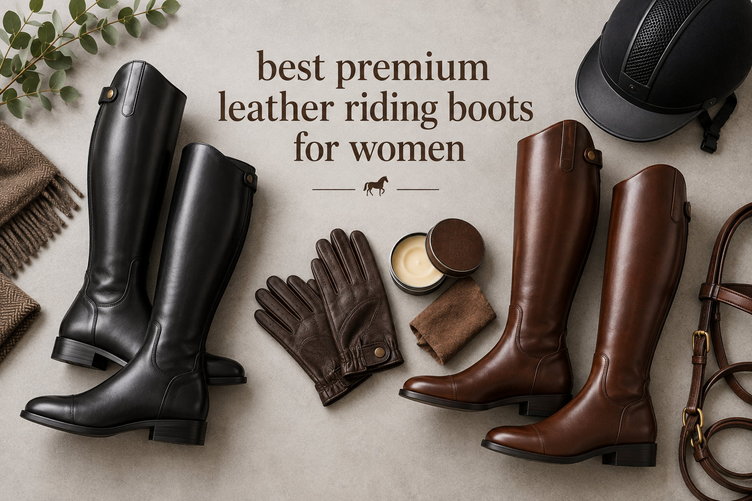 best premium leather riding boots for women