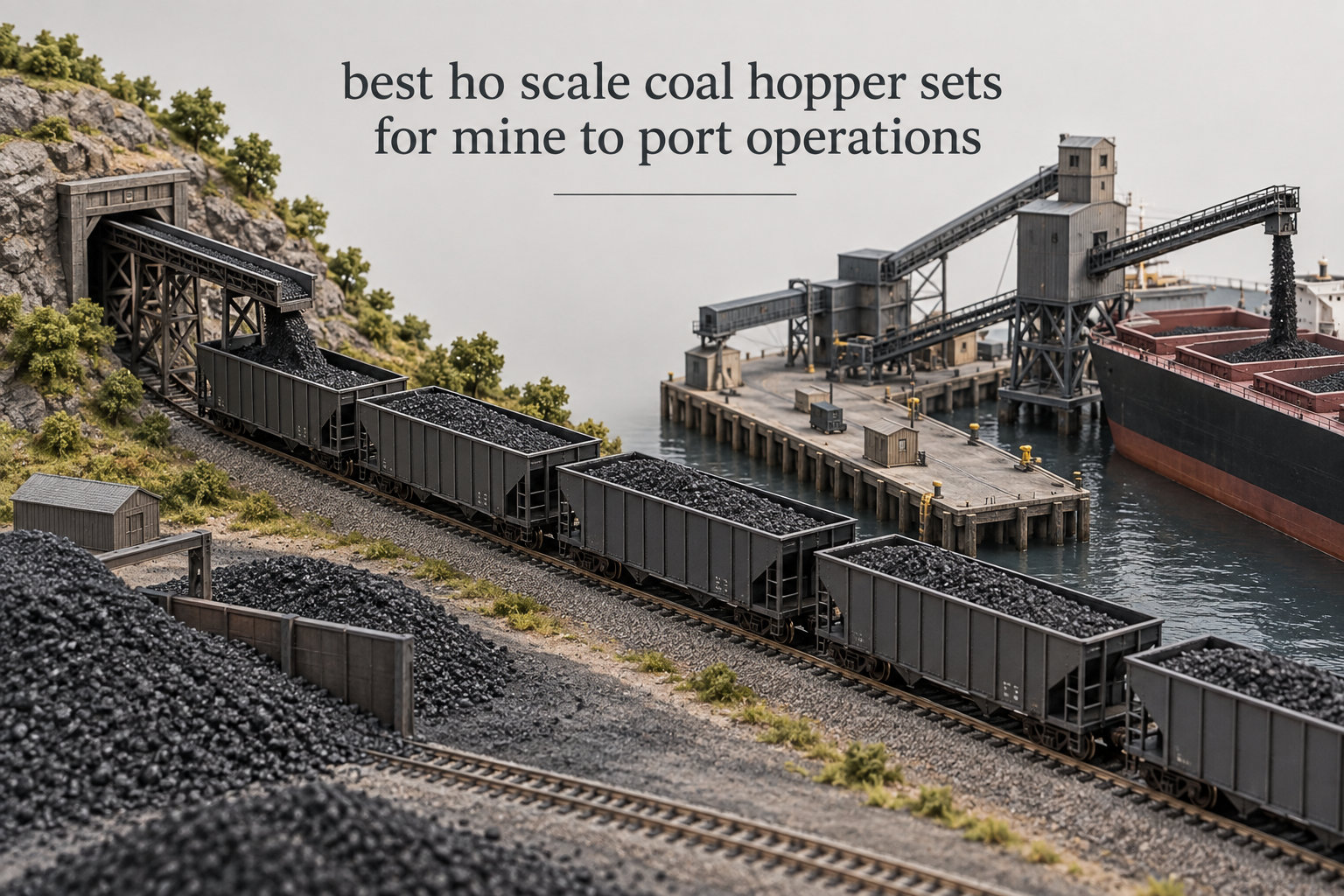 best ho scale coal hopper sets for mine to port operations