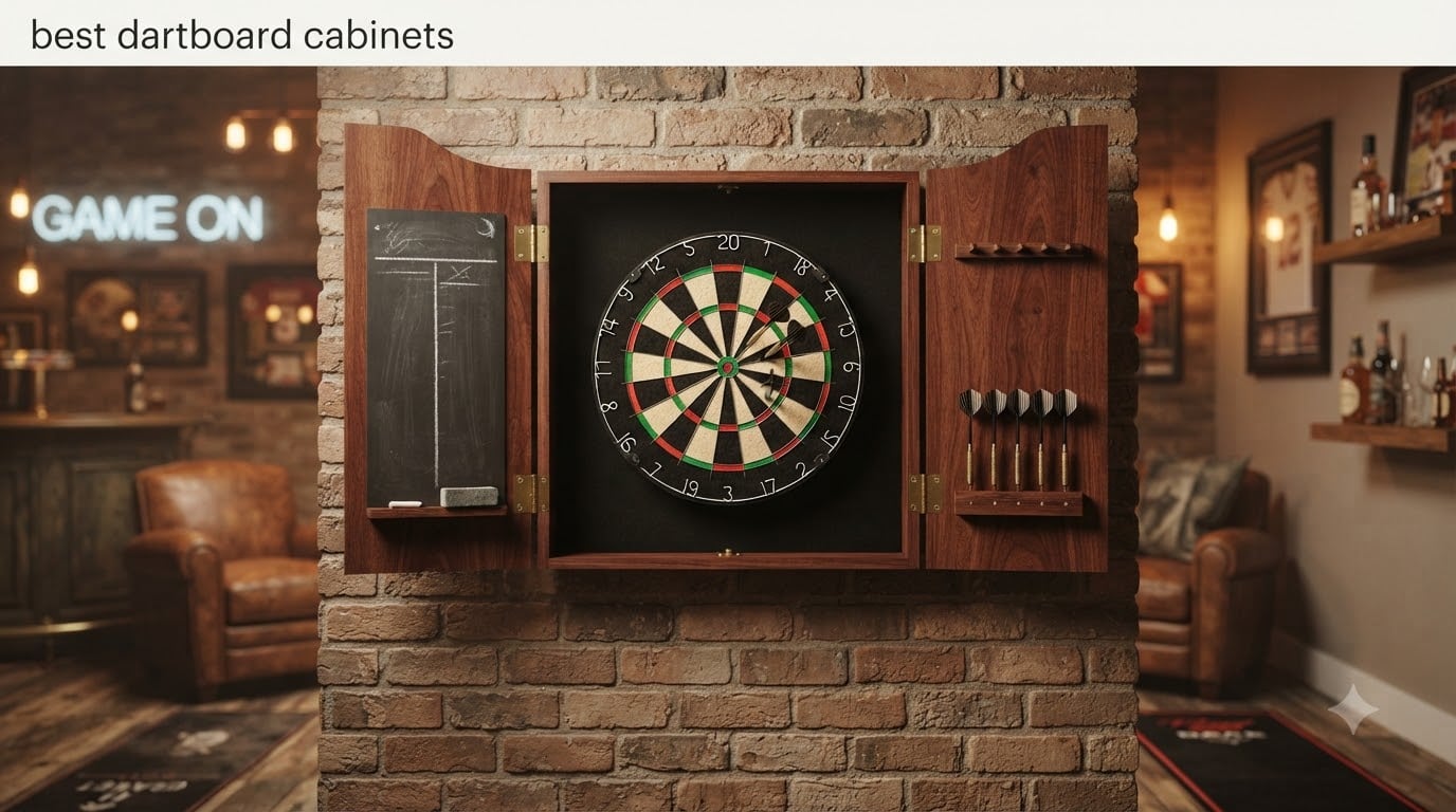best dartboard cabinets