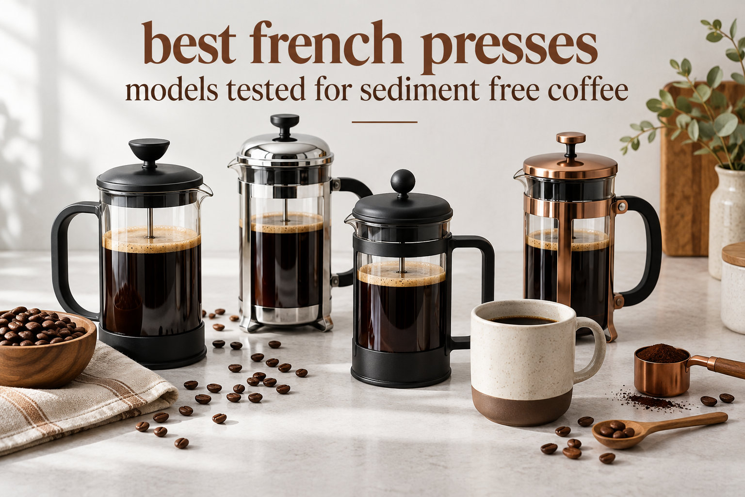 best french presses models tested for sediment free coffee