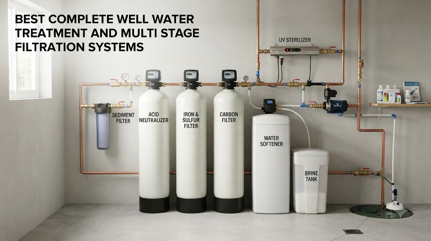 best complete well water treatment and multi stage filtration systems