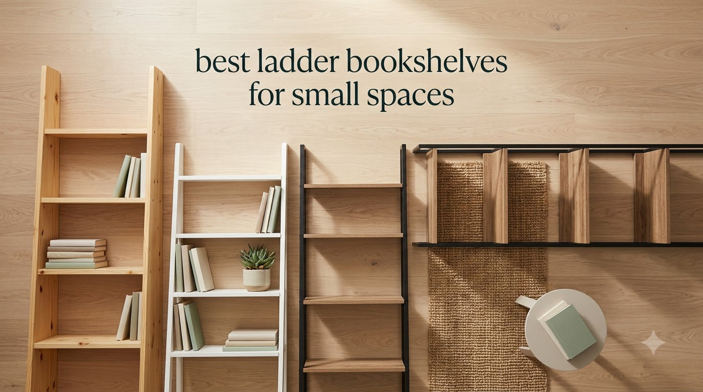 best ladder bookshelves for small spaces