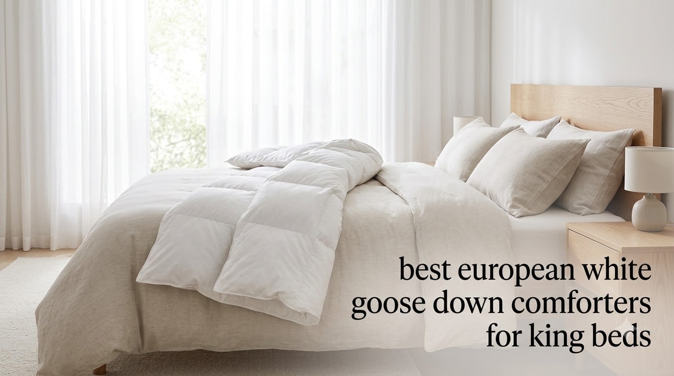 best european white goose down comforters for king beds