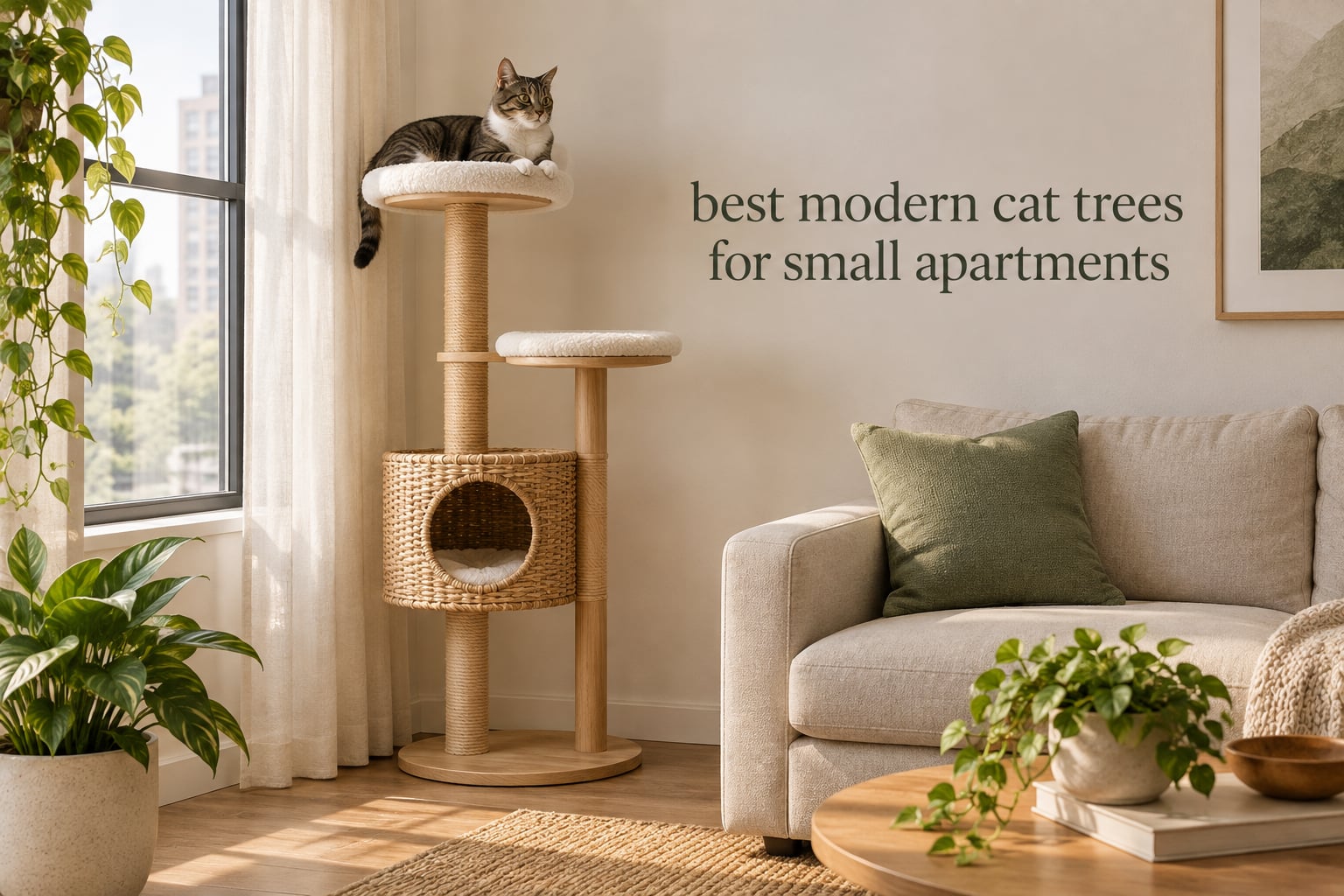 best modern cat trees for small apartments