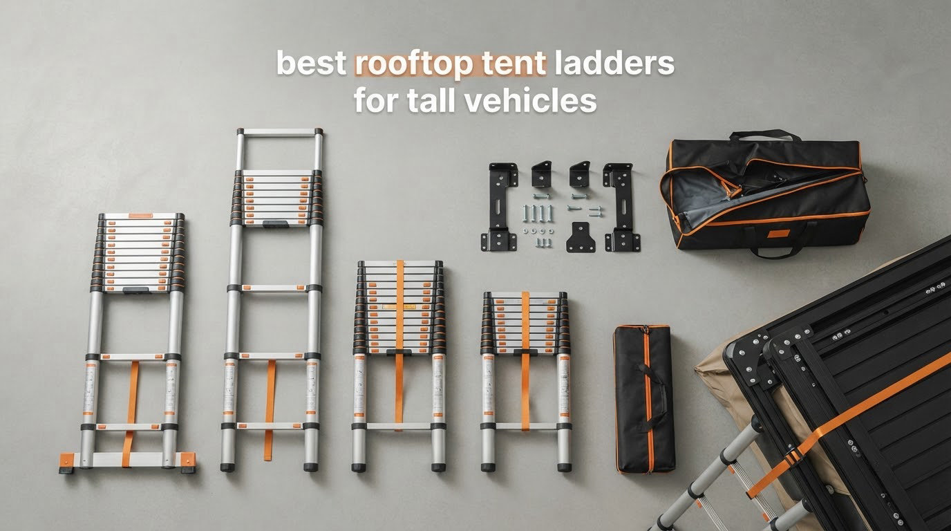 best rooftop tent ladders for tall vehicles